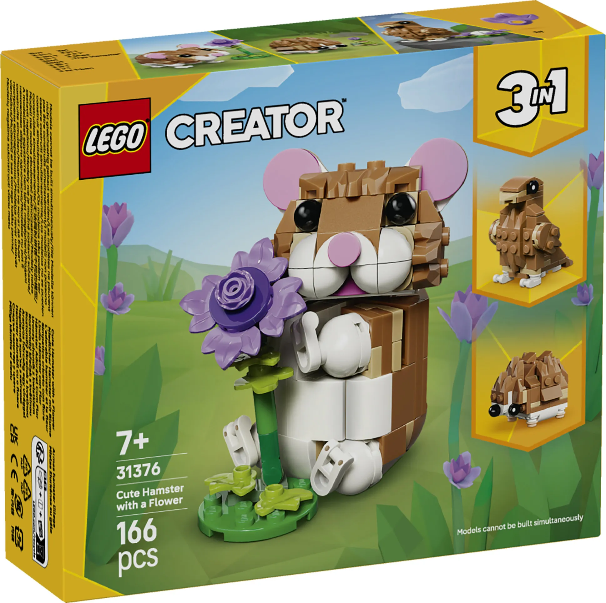 LEGO Creator 3in1 S&ouml;t hamster med en blomma 31376