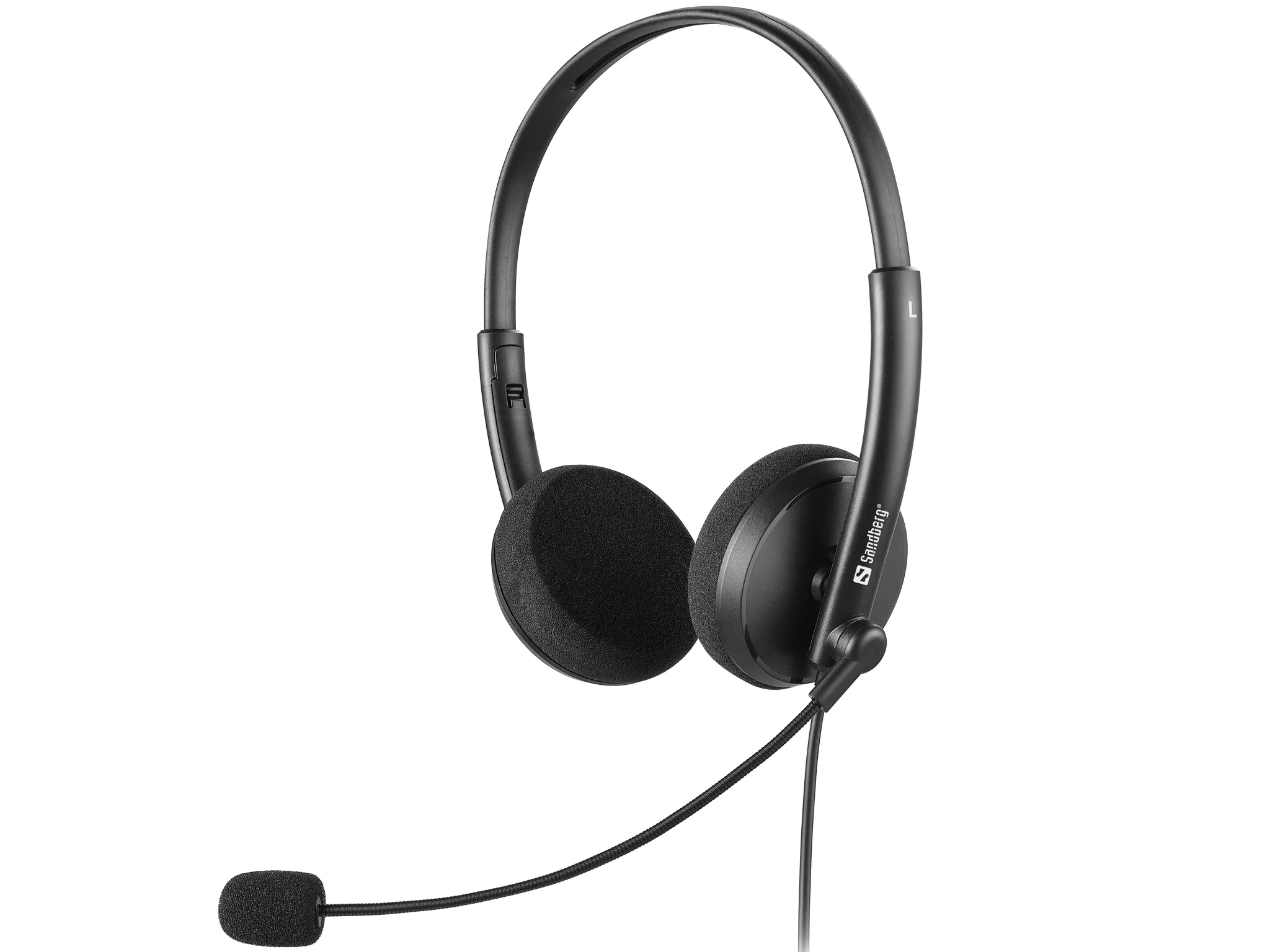 Sandberg MiniJack Office Headset Saver Headset, Black