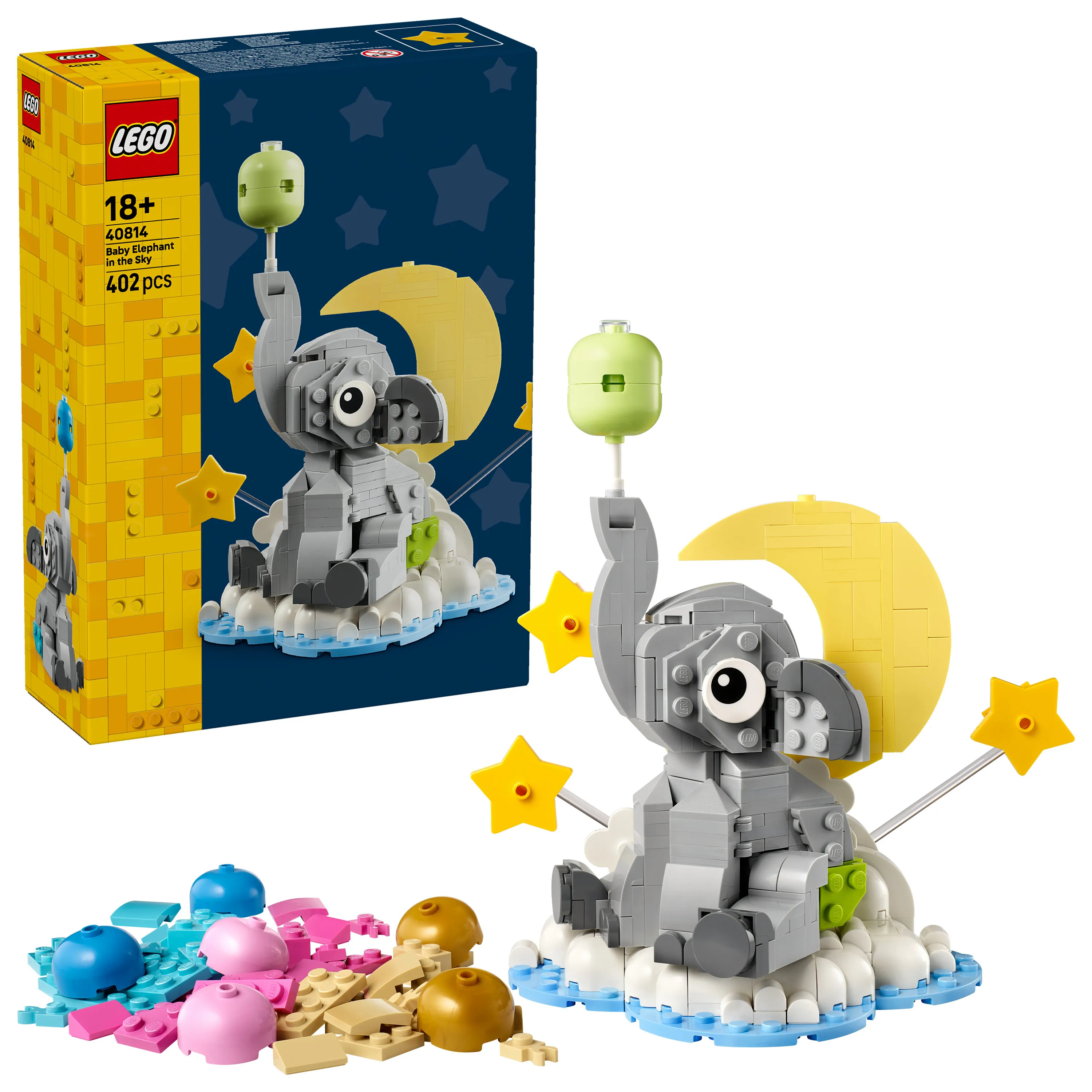 LEGO Sesongit ja juhlat Norsuvauva pilven p&auml;&auml;ll&auml; 40814