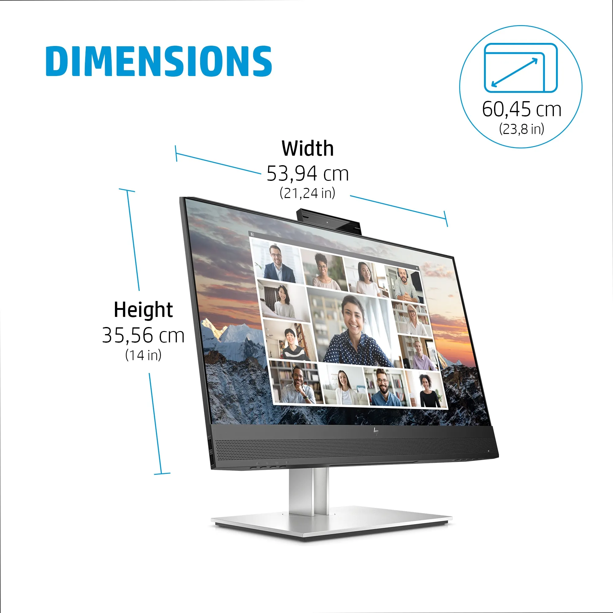 HP E24m G4 23.8" Full HD, IPS -n&auml;ytt&ouml;, USB-C hub