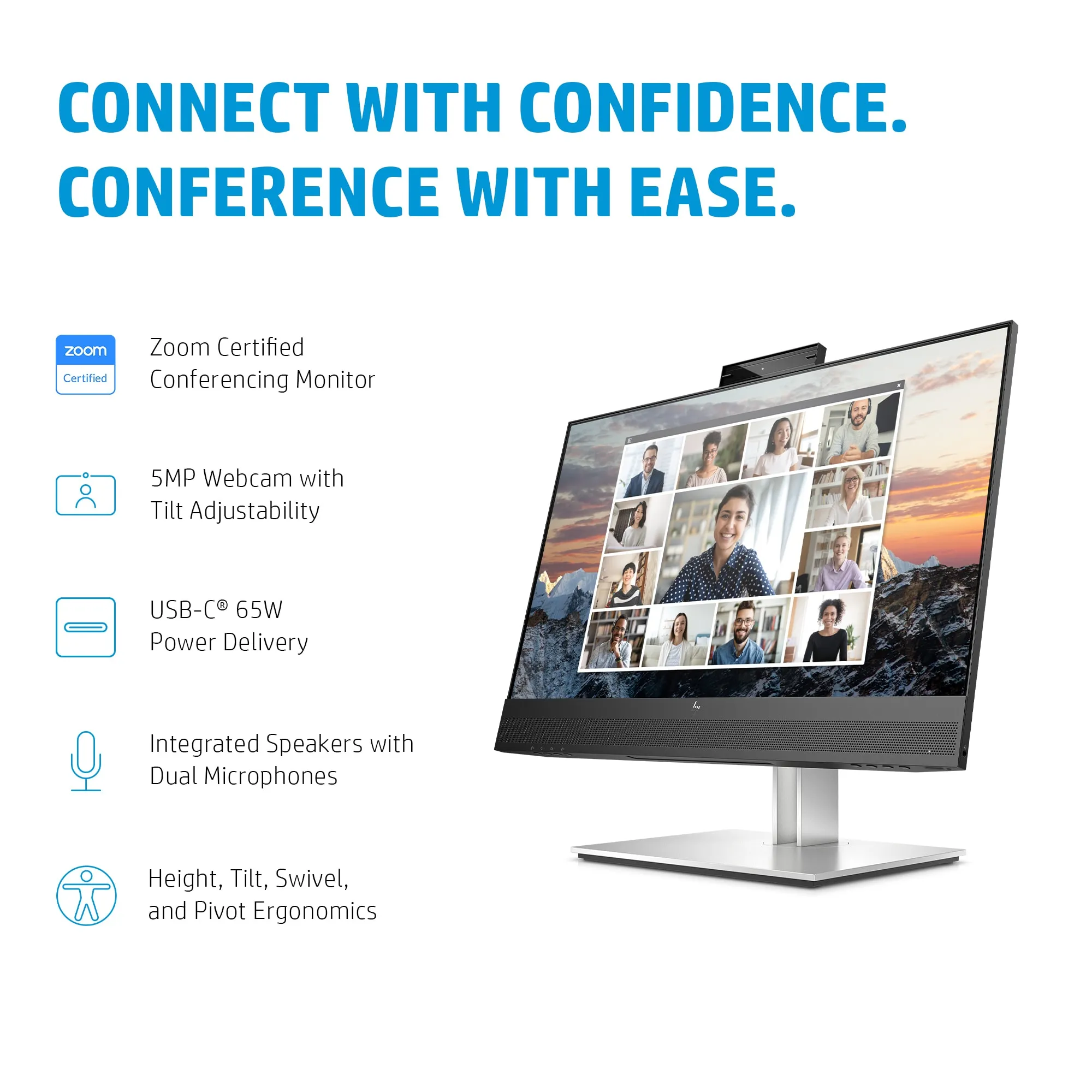 HP E24m G4 23.8" Full HD, IPS -n&auml;ytt&ouml;, USB-C hub