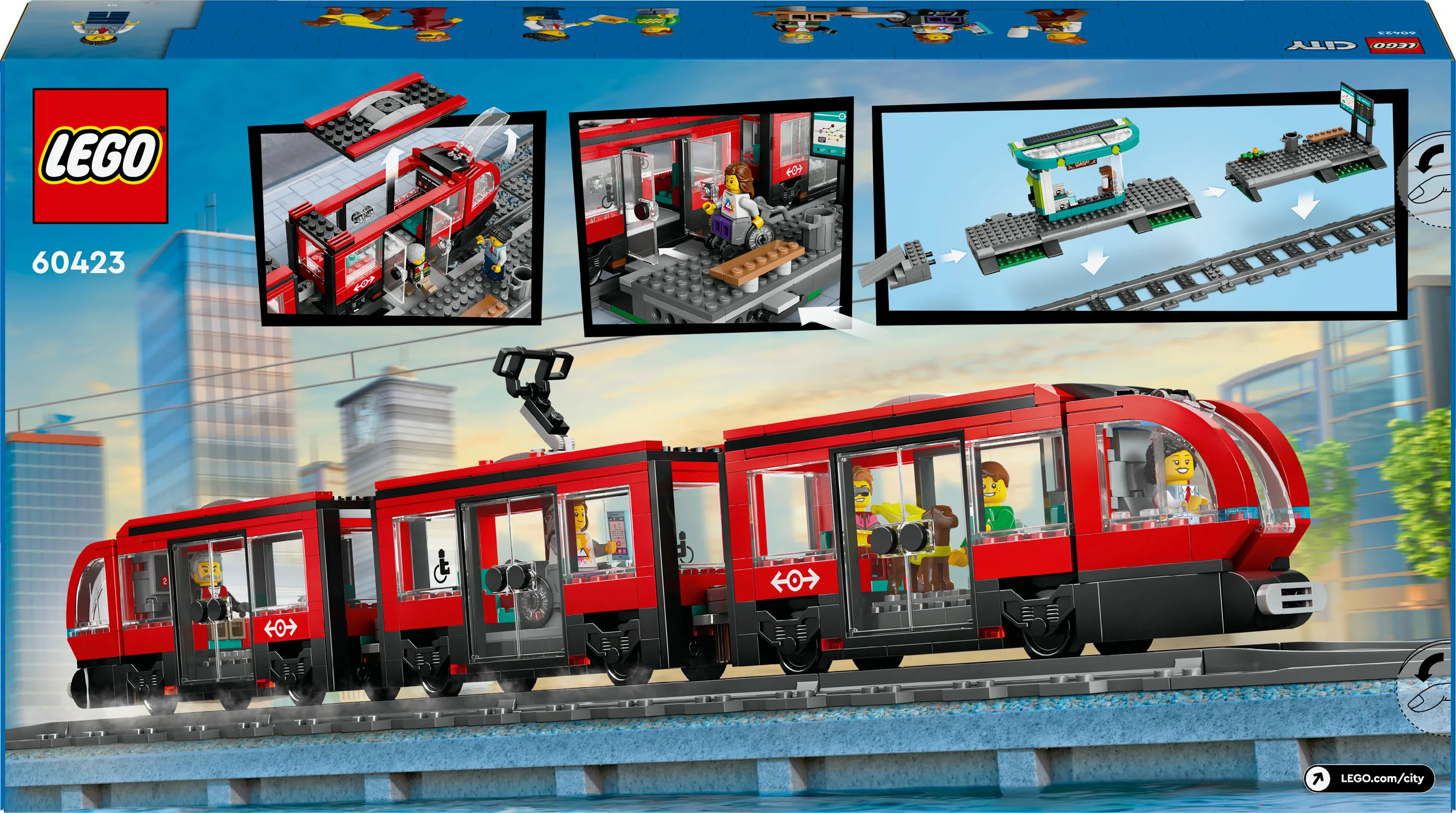 LEGO City Central City Express Tram Stop 60423