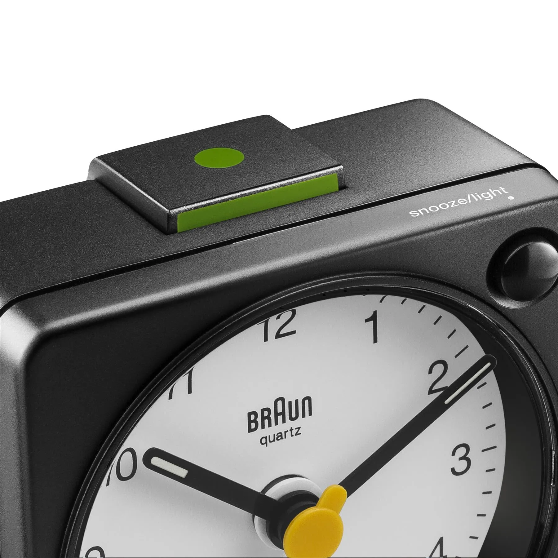 Braun 67023 BC02XBW Klassisk analog resev&auml;ckarklocka - Svart, Vit