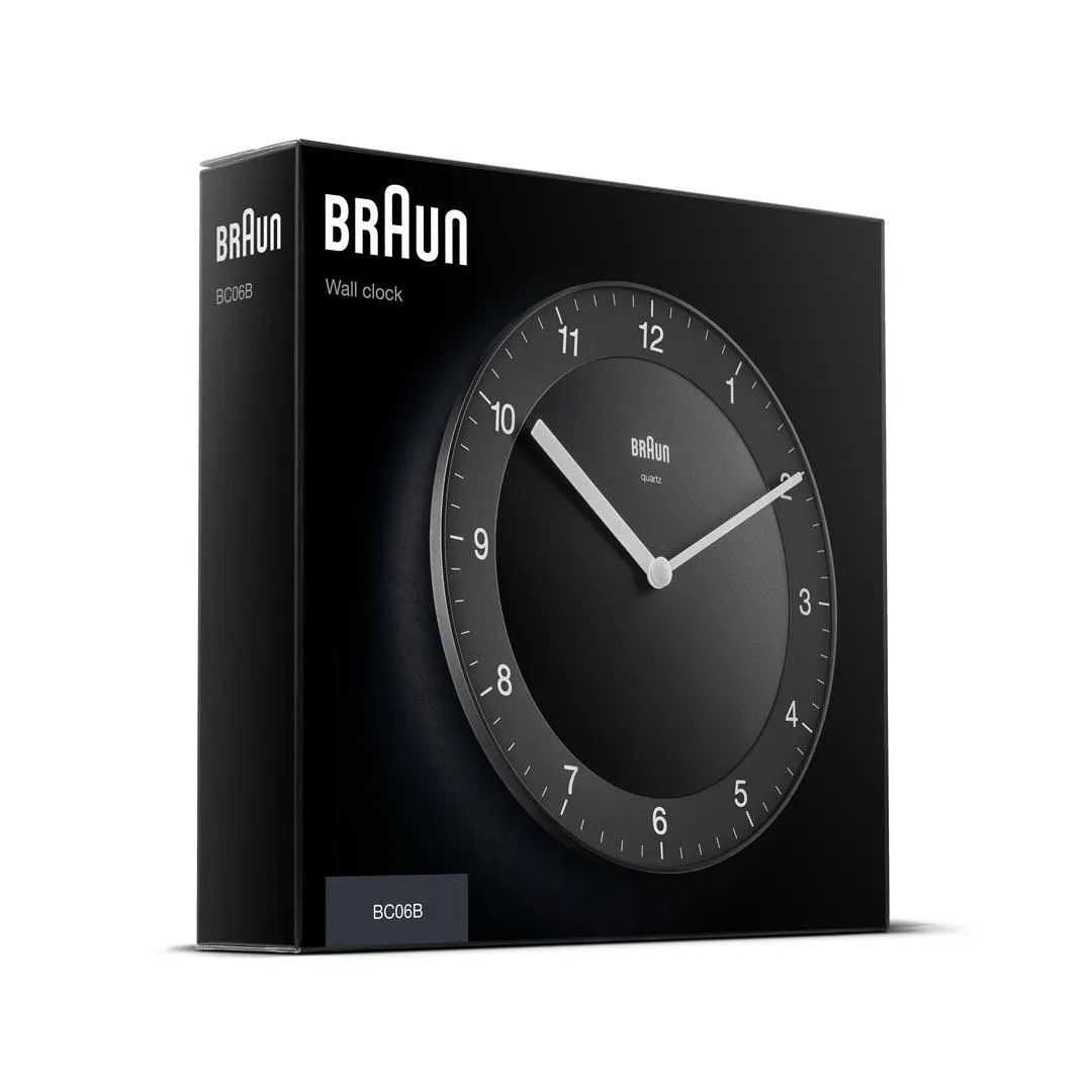 Braun BC 06 B Analog v&auml;ggklocka - Svart
