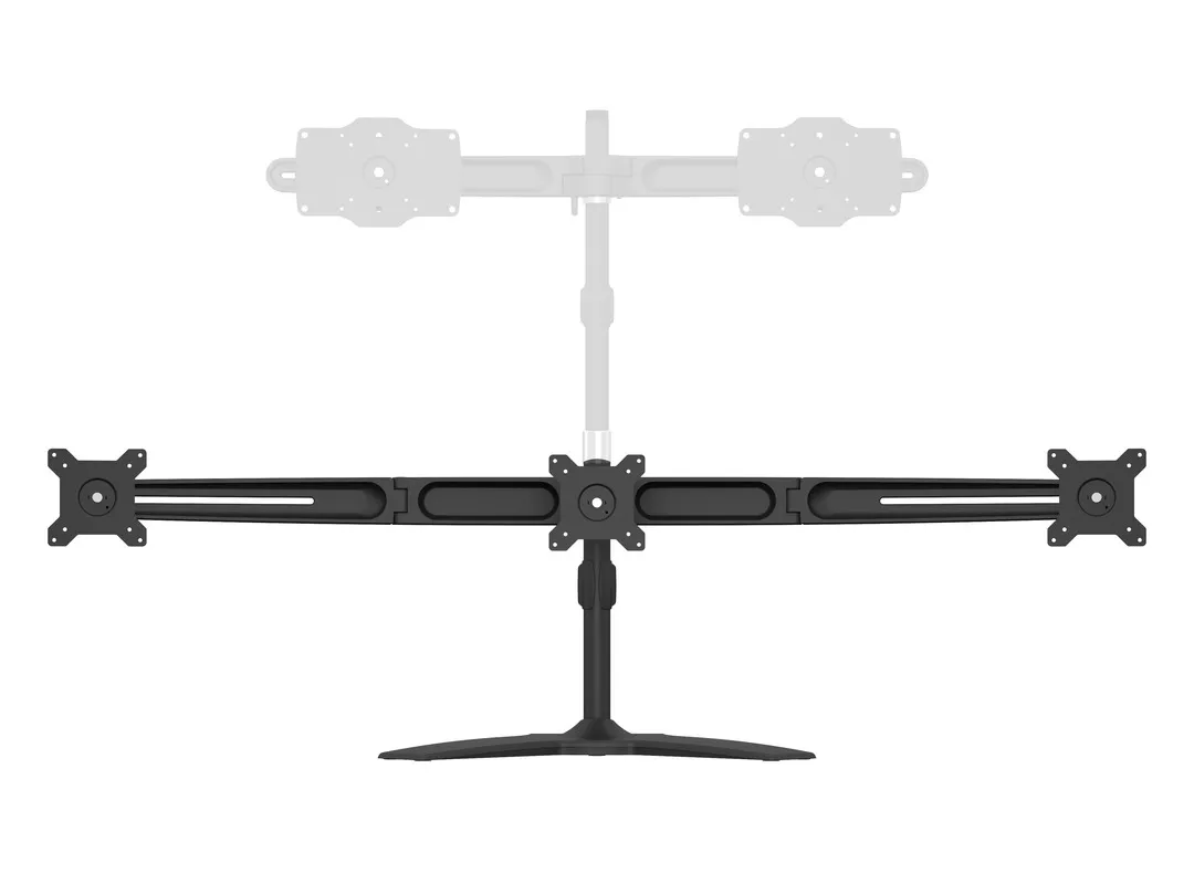 Multibrackets M VESA Desktopmount Triple Stand bordsstativ, f&ouml;r 3 sk&auml;rmar, 15-24", 8 kg, svart