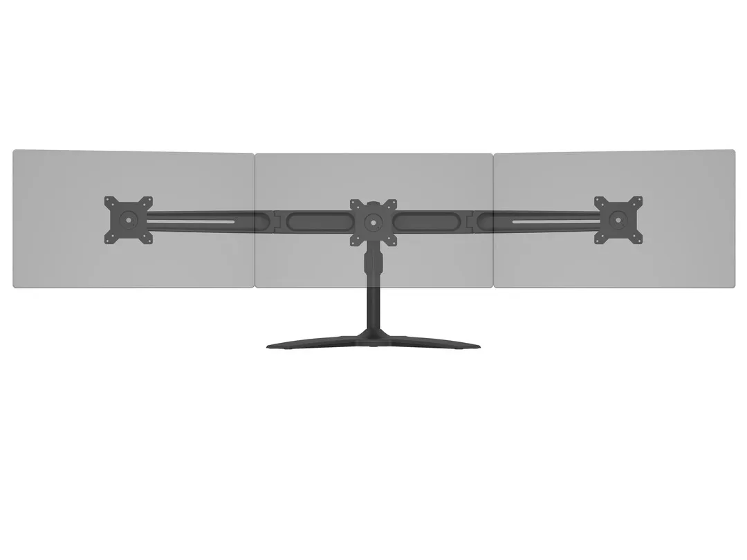 Multibrackets M VESA Desktopmount Triple Stand bordsstativ, f&ouml;r 3 sk&auml;rmar, 15-24", 8 kg, svart