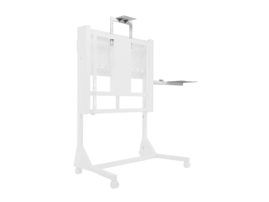 Multibrackets M Computer Shelf Motorized Mount HD - Asennuskomponentti (hylly) tuotteelle sylimikro / DVD-soitin - ter&auml;s - valkoinen - vaunuihin asennettava