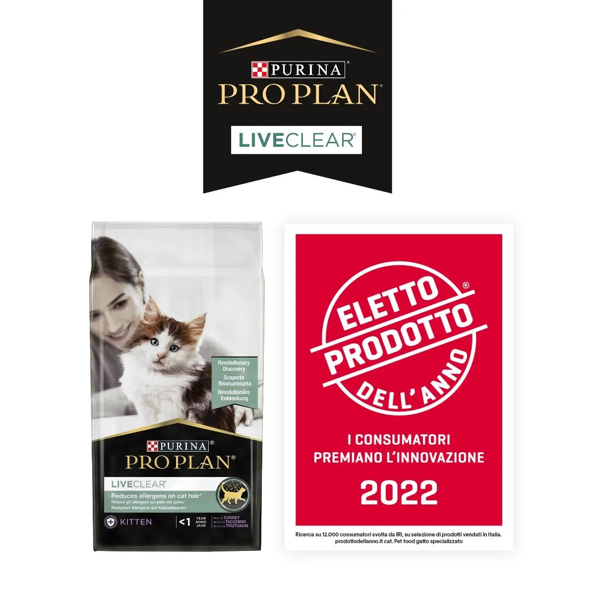 Purina Pro Plan LiveClear Kitten Turkey, Dry food for cats, 1.4kg