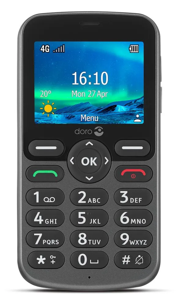 Doro 5861 4G - mobile phone, Graphite