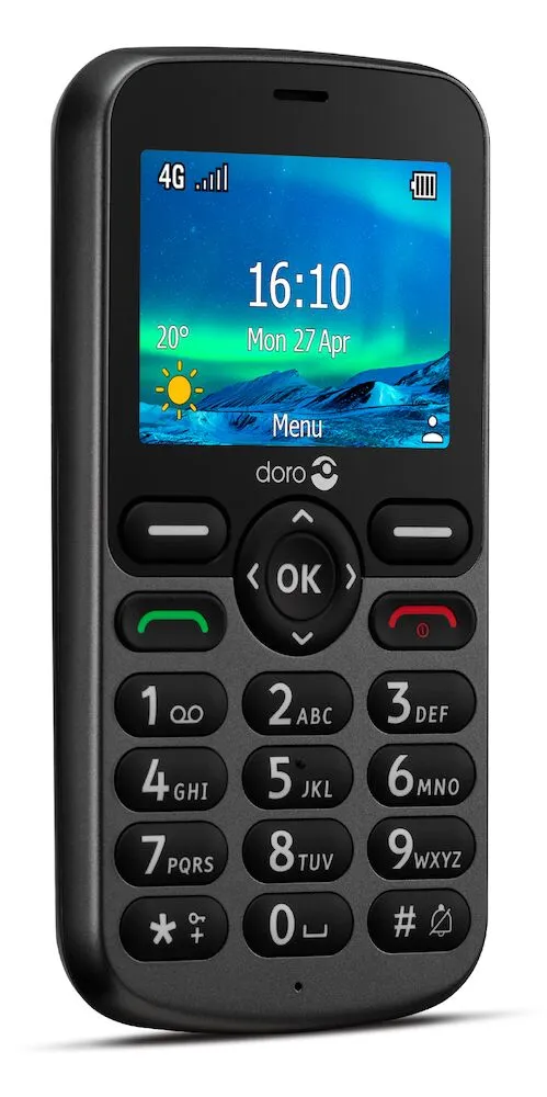 Doro 5861 4G - mobile phone, Graphite