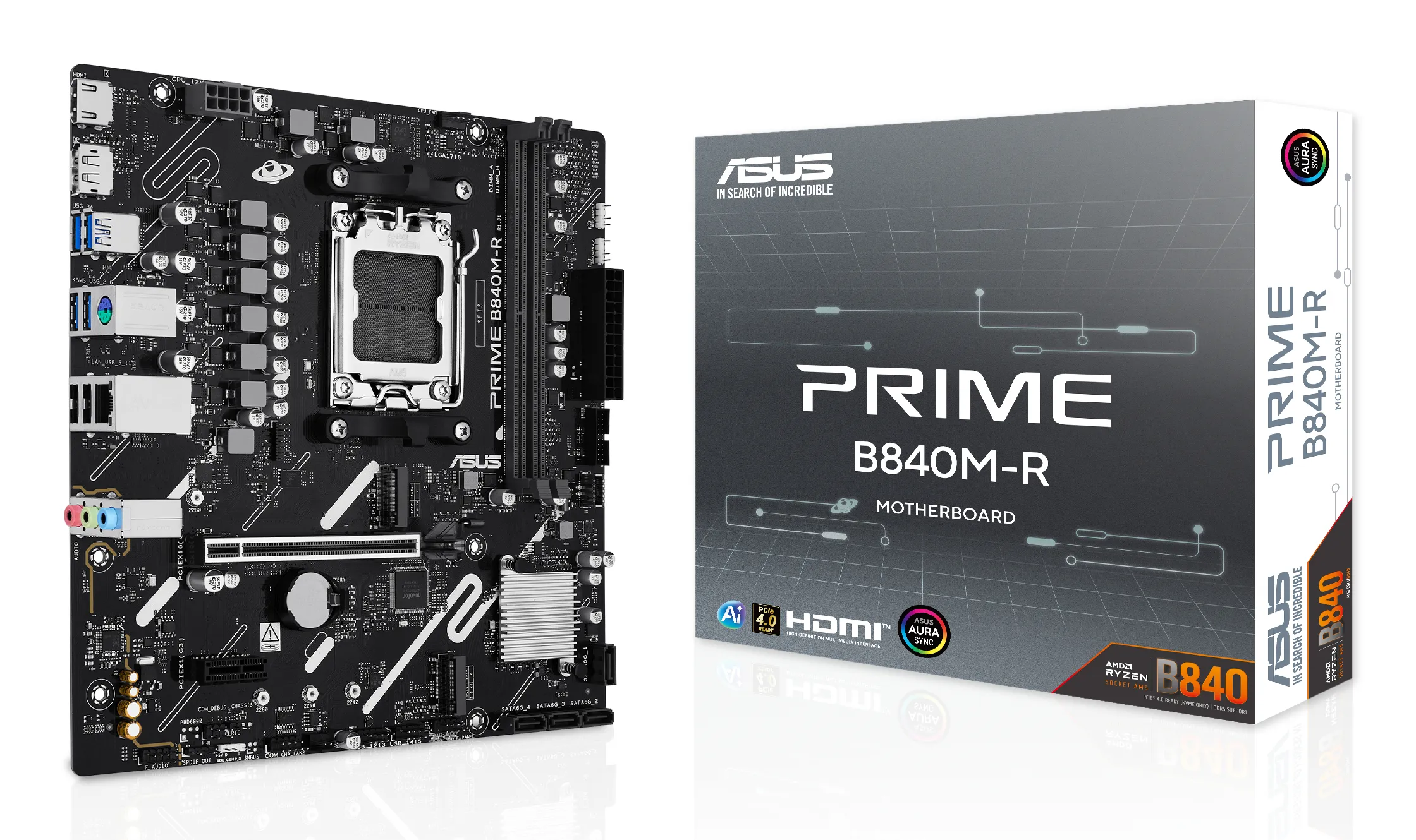 Asus PRIME B840M-R DDR5 AM5 mATX Motherboard