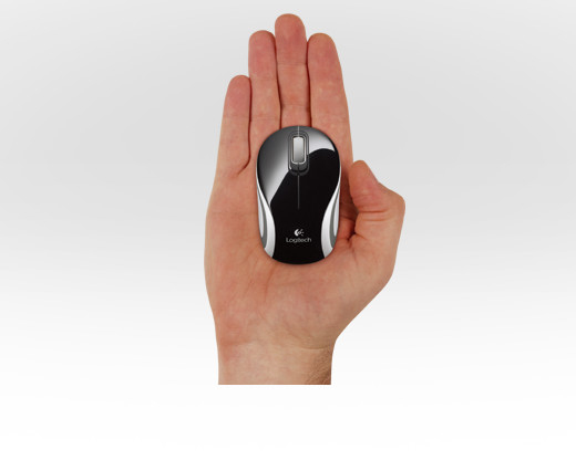 Logitech M187 Mini Mouse, red