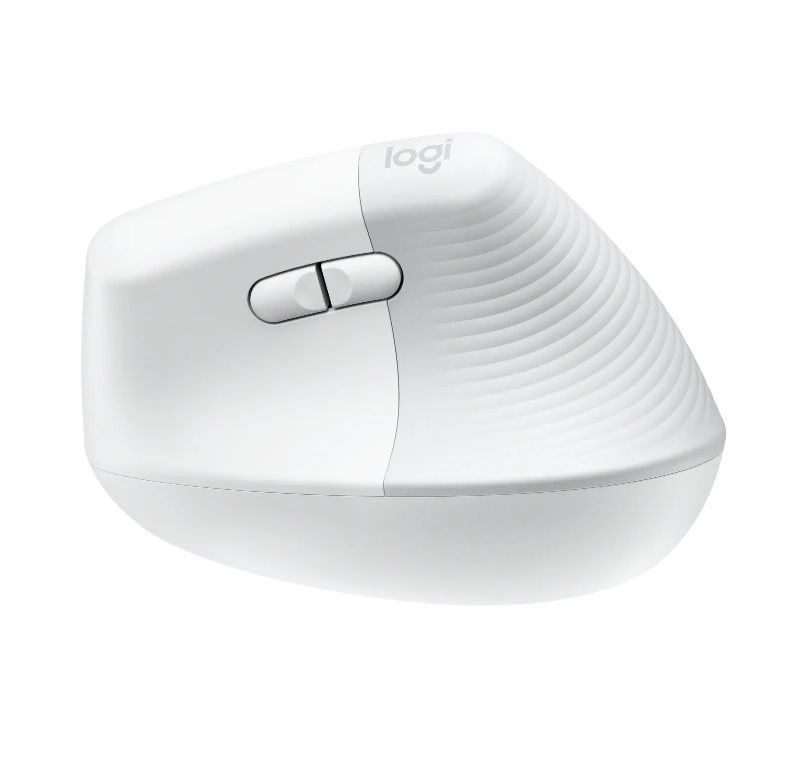 Logitech Lift - wireless vertical mouse, off-white/pale grey