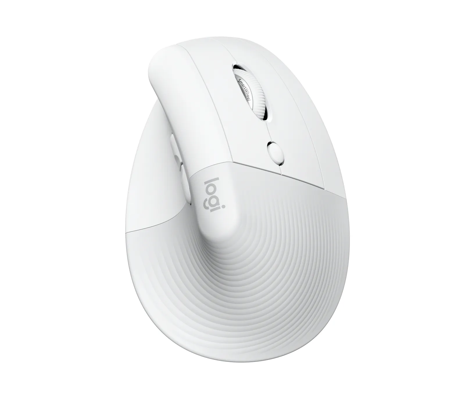 Logitech Lift - wireless vertical mouse, off-white/pale grey