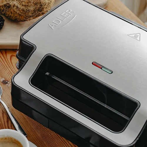 Adler AD 3073 Sandwich Toaster, 1400 W, Black/Silver