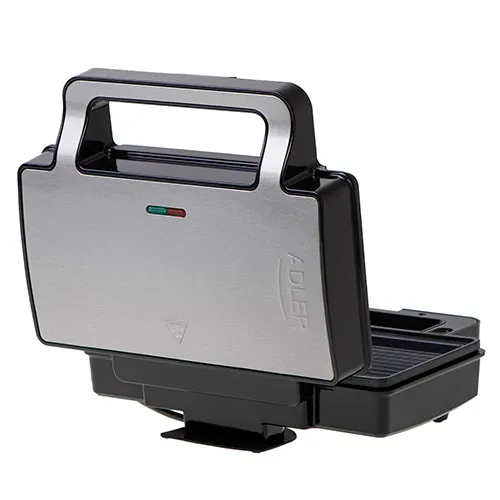 Adler AD 3073 Sandwich Toaster, 1400 W, Black/Silver