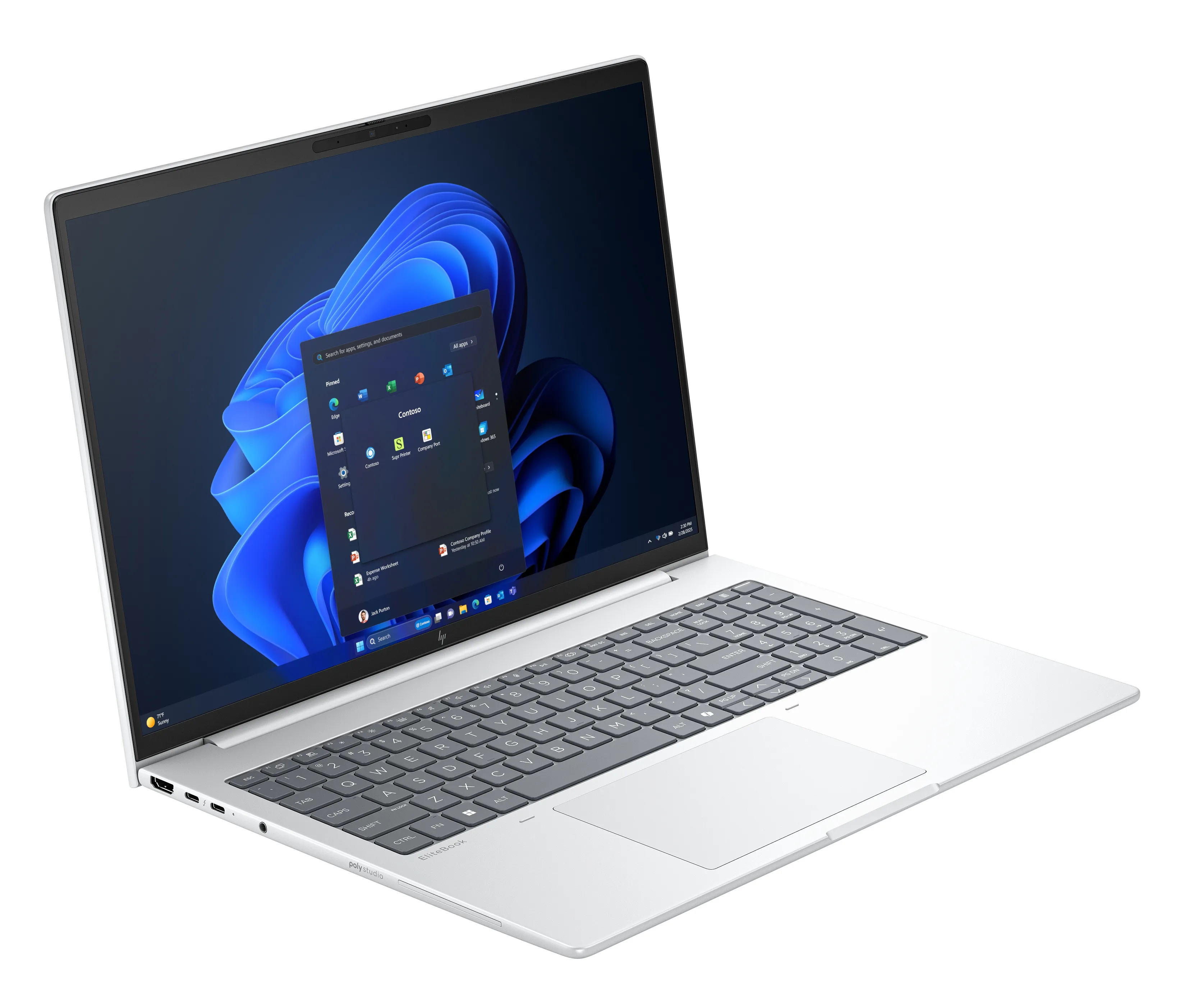 HP EliteBook 8 G1i 16" Ultra 5 225U, 16 Gt, 512 Gt, Win 11 Pro -kannettava, hopea