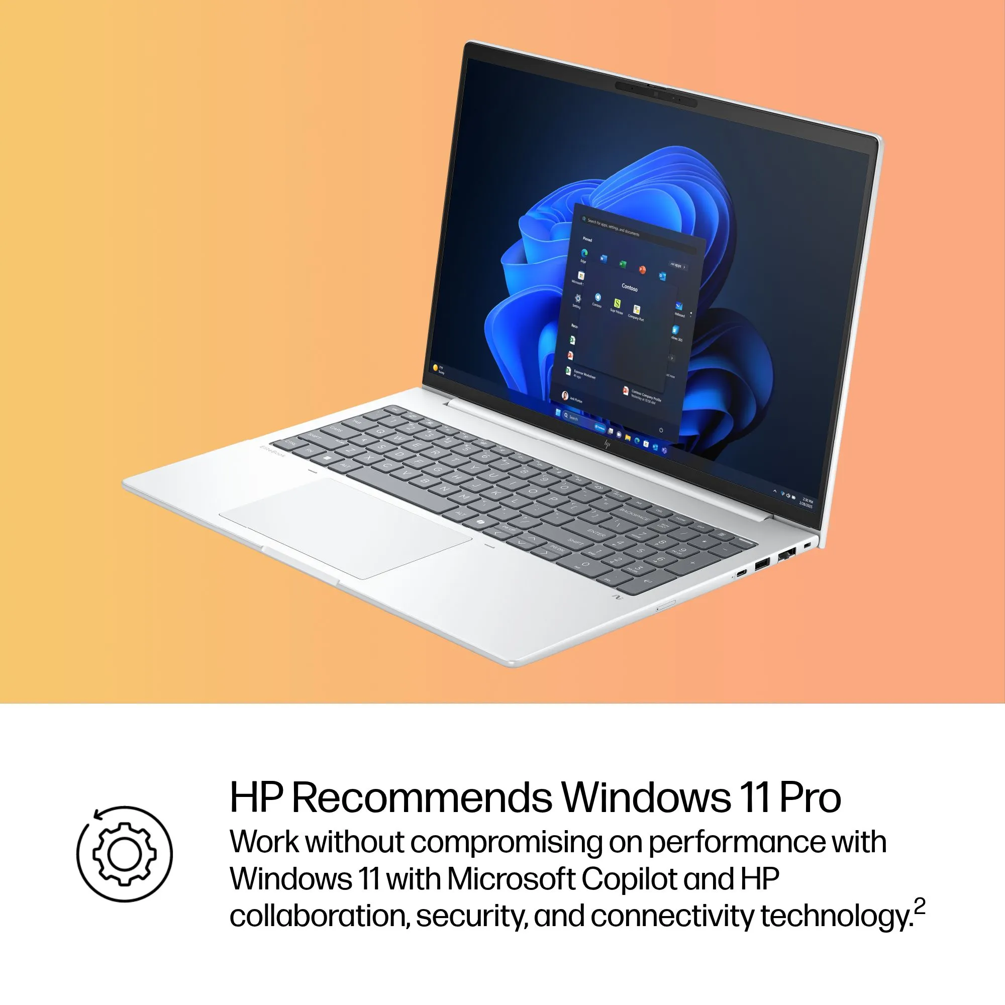 HP EliteBook 8 G1i 16.0" Ultra 5 225U, 16 GB, 512 GB, Arc Graphics, Win 11 Pro - b&auml;rbar dator, silver
