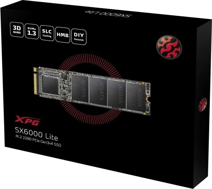 ADATA XPG SX6000 Lite 1 Tt, PCIe 3.0, M.2 -SSD-levy