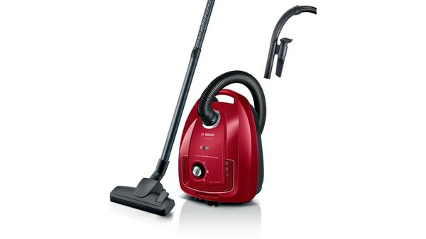 Bosch Serie 4 BGB38RD2 Cylinder vacuum cleaner 4 L 600 W, Red