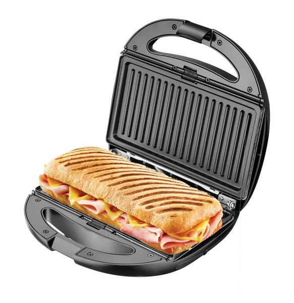 Adler Camry CR 3057 6-in-1 Multifunction Sandwich Maker, 1200 Watt, Black/Silver