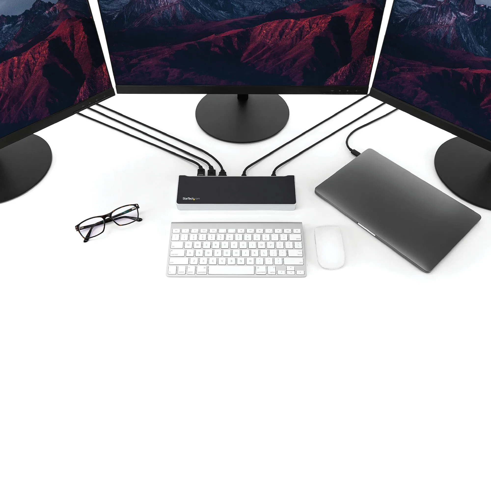 STARTECH TRIPLE-4K MONITOR USB-C DOCKING STATION FOR LAPTOPS - 60W USB POWER DELIVERY