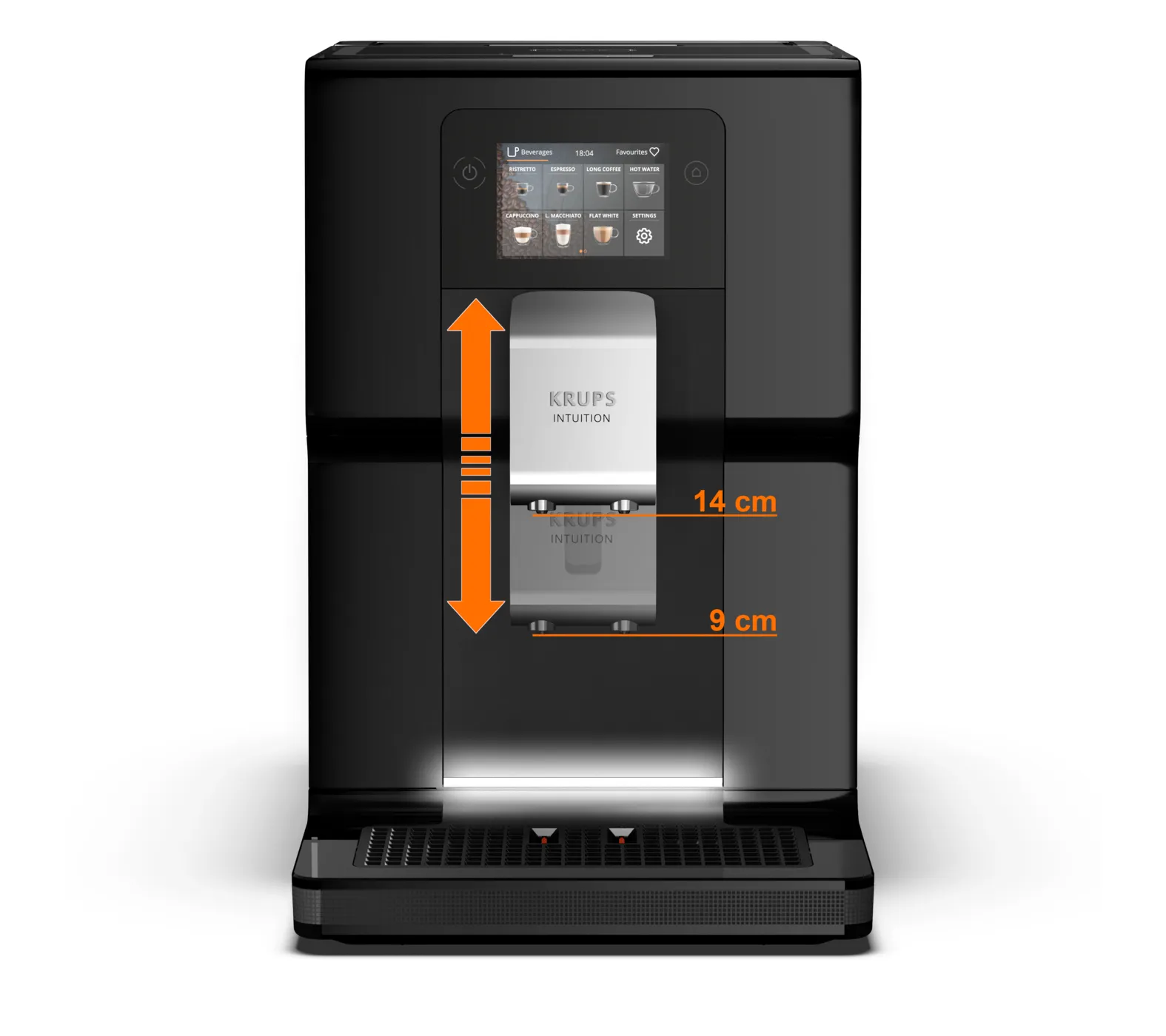 Krups Intuition Preference EA873810 Fully Automatic Espresso Machine, Black
