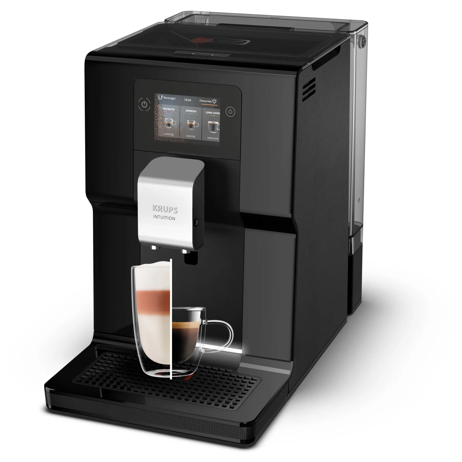 Krups Intuition Preference EA873810 Fully Automatic Espresso Machine, Black