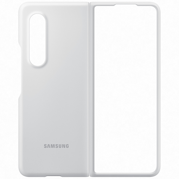 Samsung Z Fold3 Silicone Cover - fodral, Vit