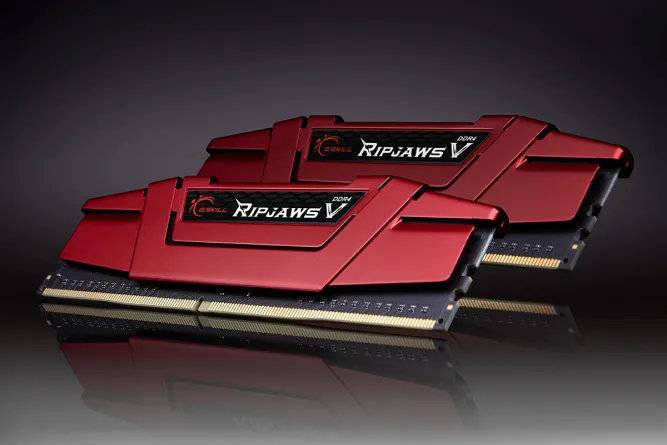 G.Skill Ripjaws V 16GB (2 x 8GB) DDR4 3600 MHz, CL19 - memory, Red