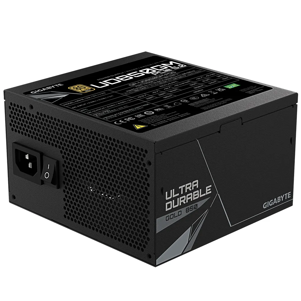 GIGABYTE GP-UD850GM PG5 2.0 850W - n&auml;taggregat, 80 Plus Gold
