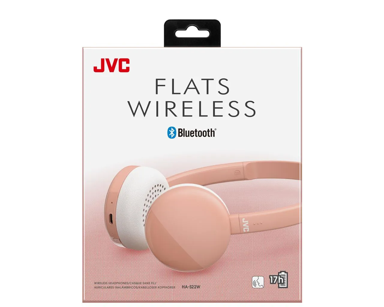 JVC S22 - wireless headphones, pink
