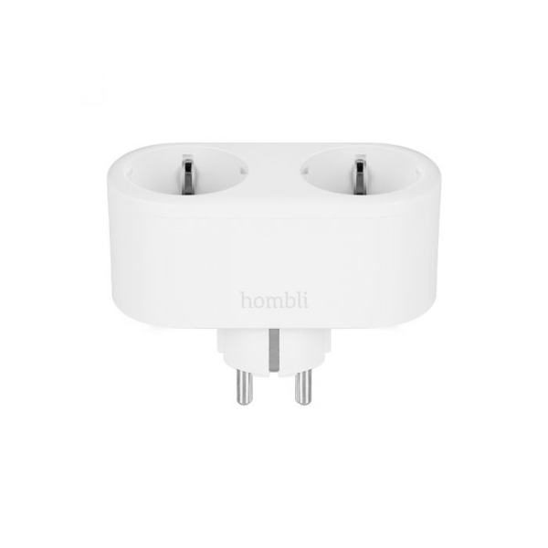 Hombli Smart Socket Duo - smart uttag, Wi-Fi, vit
