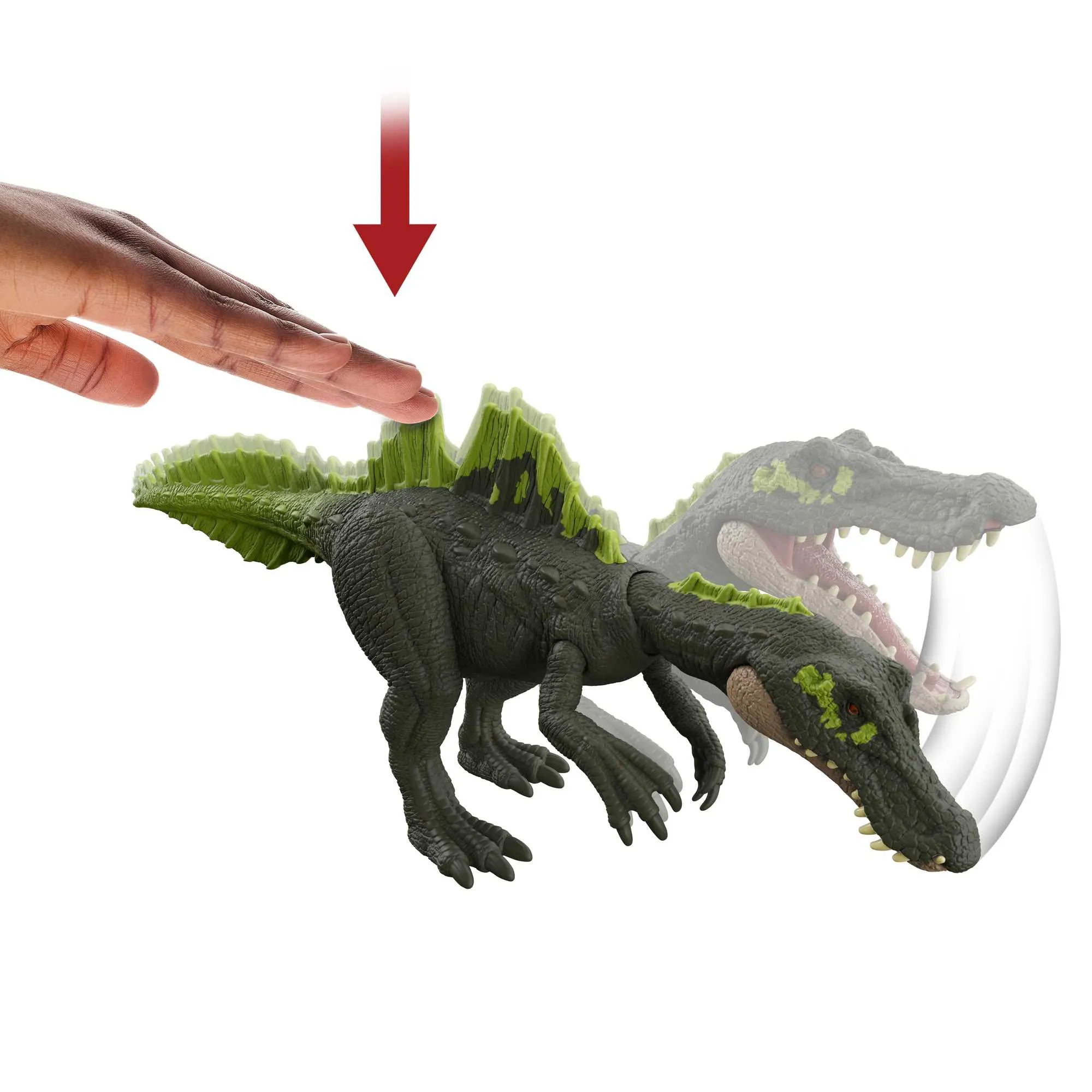 Mattel Jurassic World Roar Strikers Ichthyovenator Mini-Play Figure