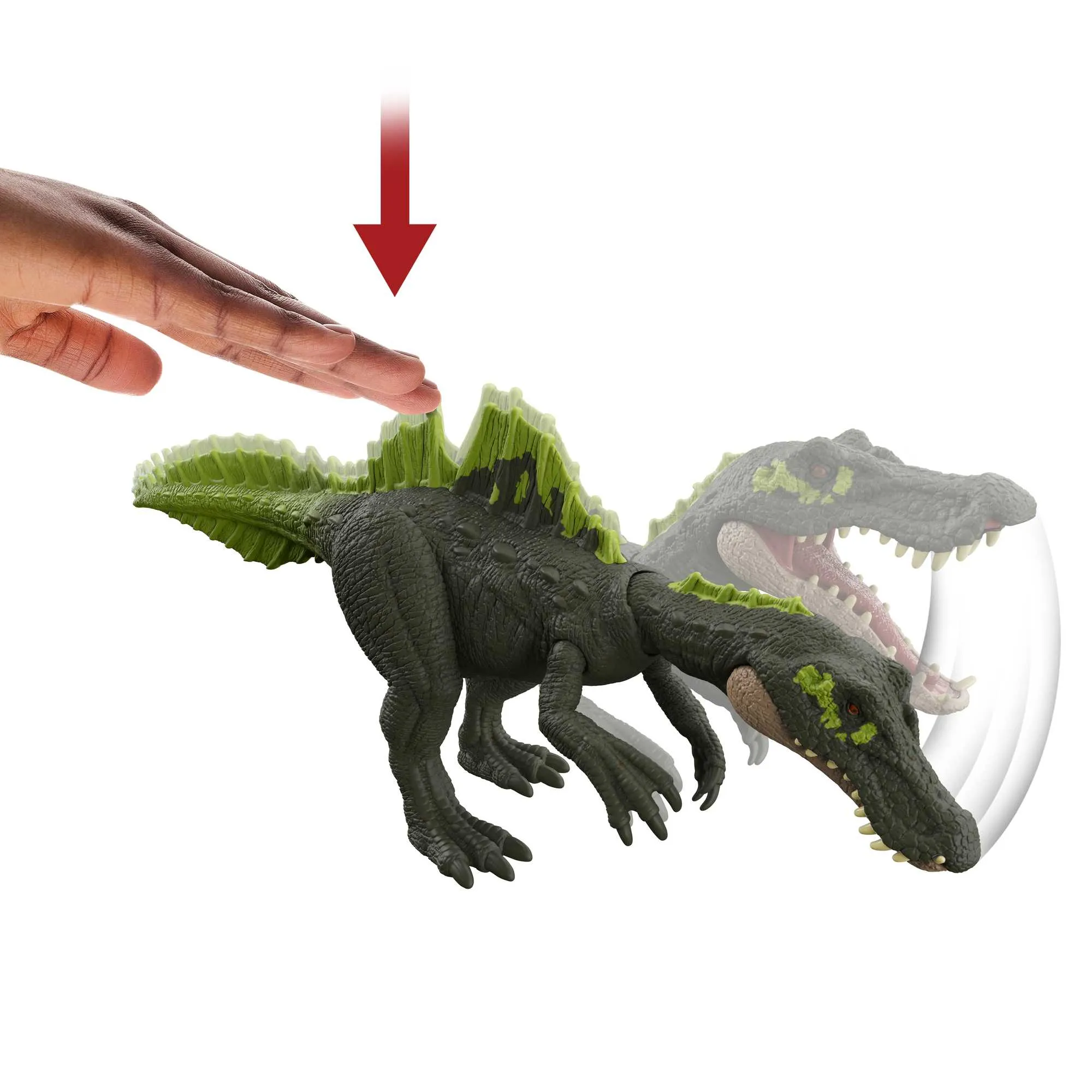 Mattel Jurassic World Roar Strikers Ichthyovenator Mini-Play Figure