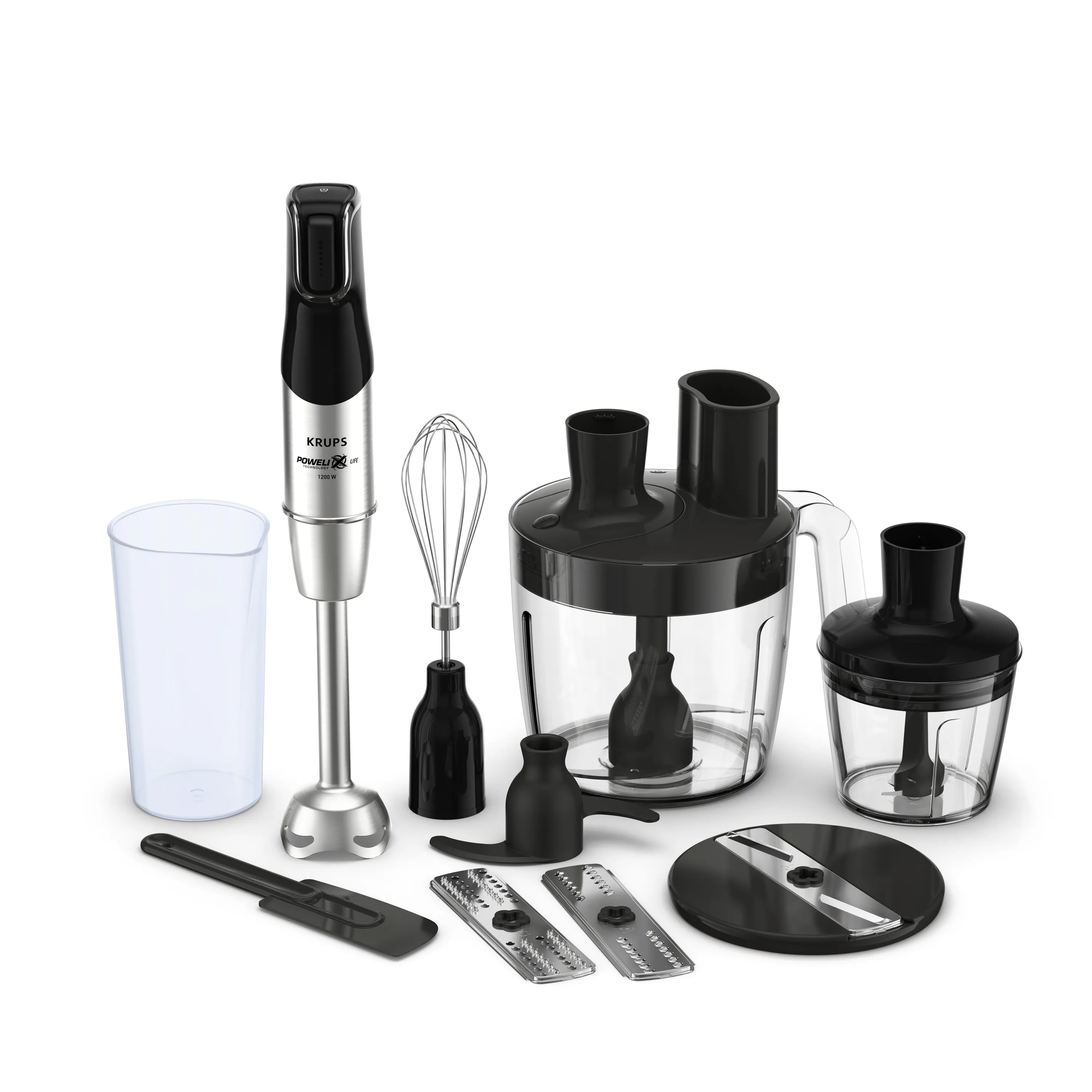 Krups HZ95JD C PERFECT MIX 9000 - stavmixer, svart/silver