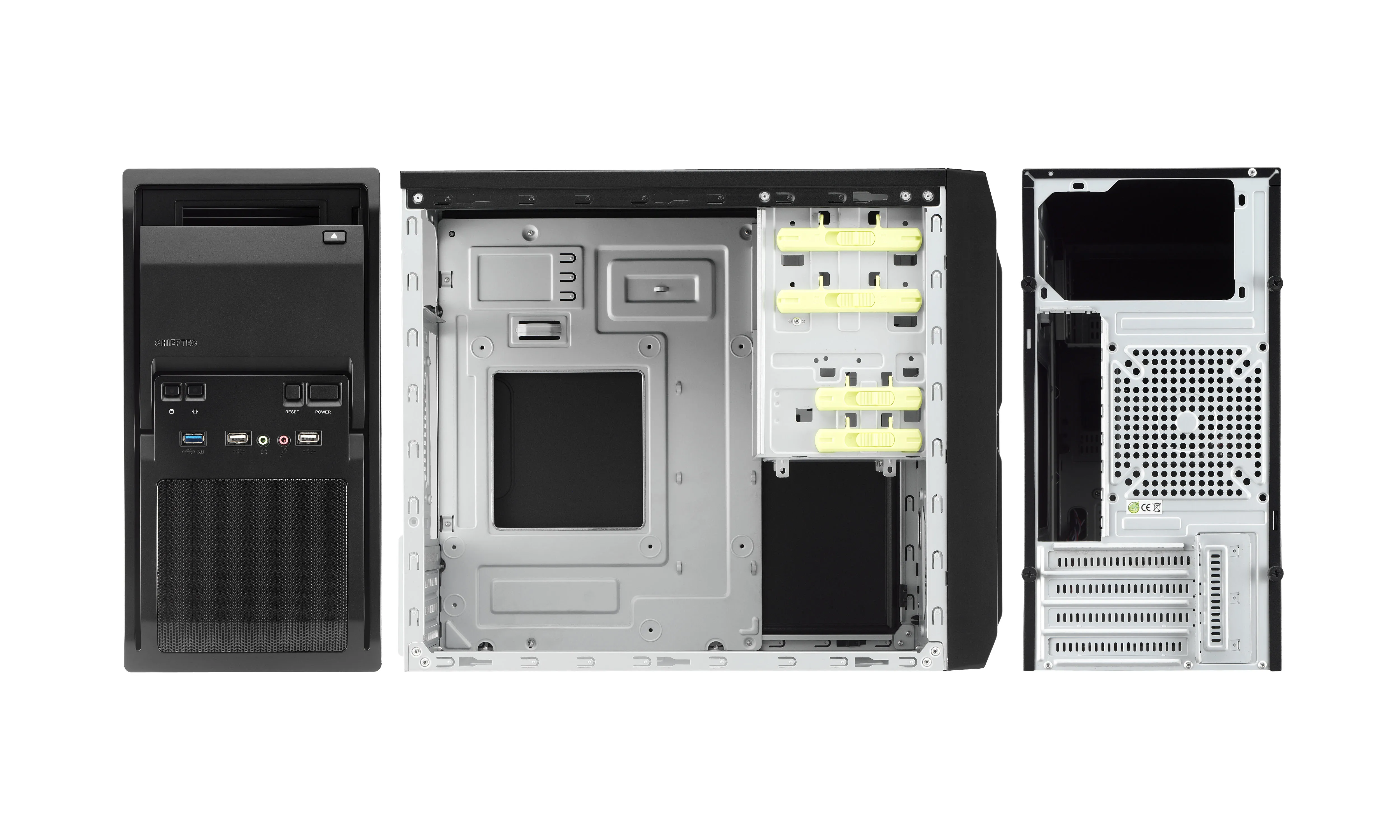 Chieftec LT-01B-350GPB - Mini Tower case, Black
