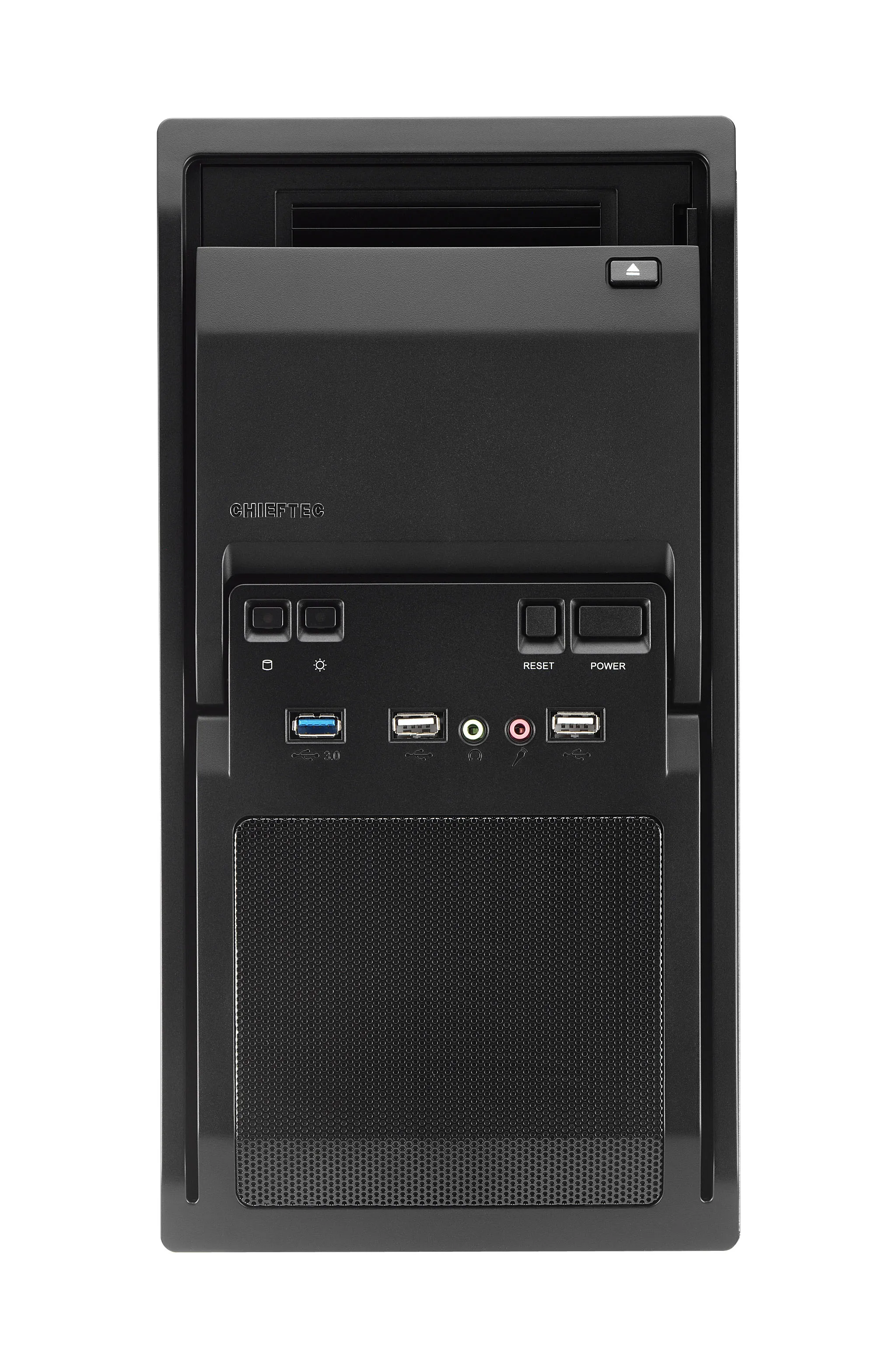 Chieftec LT-01B-350GPB - Mini Tower case, Black