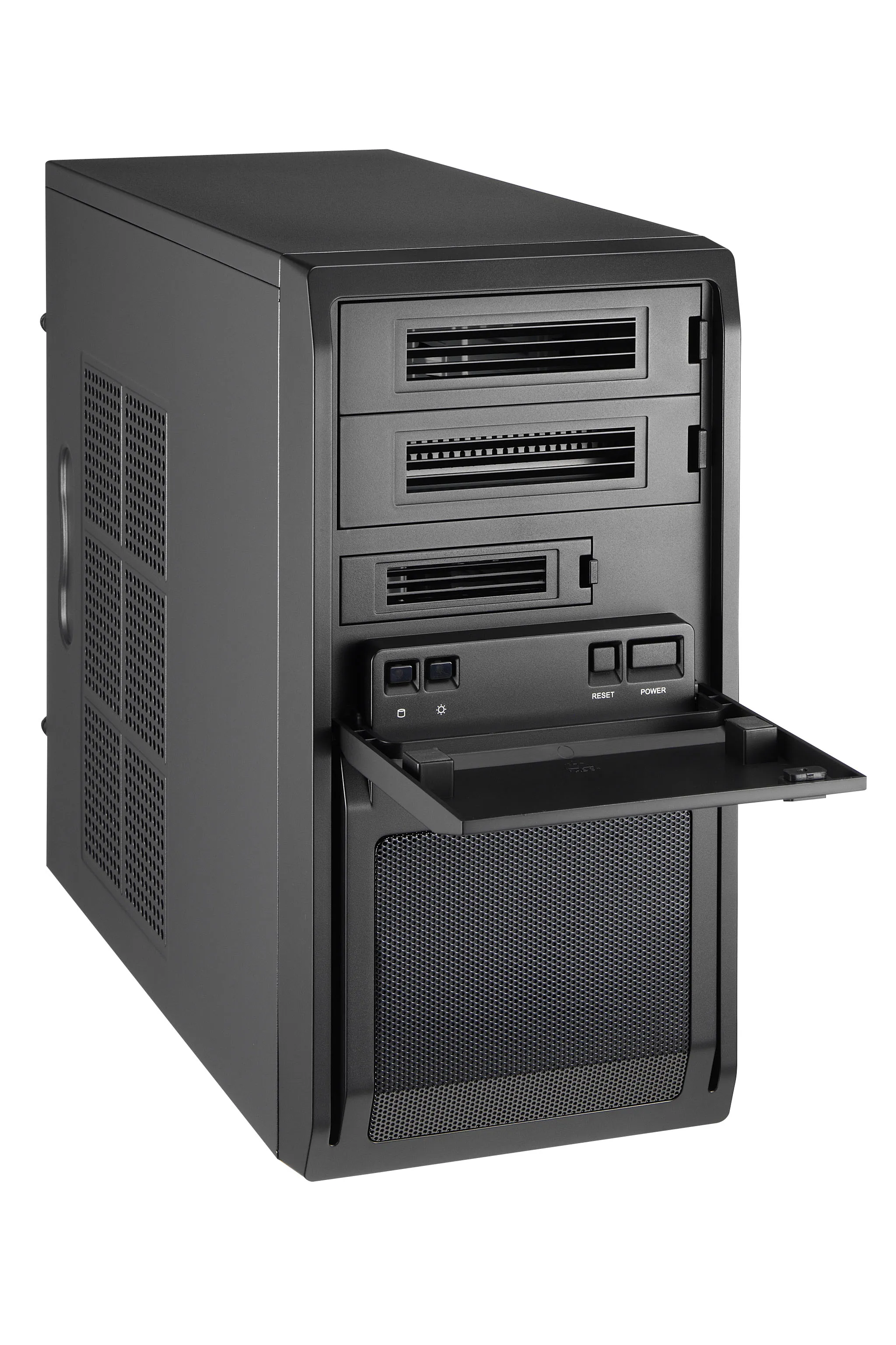 Chieftec LT-01B-350GPB - Mini Tower case, Black