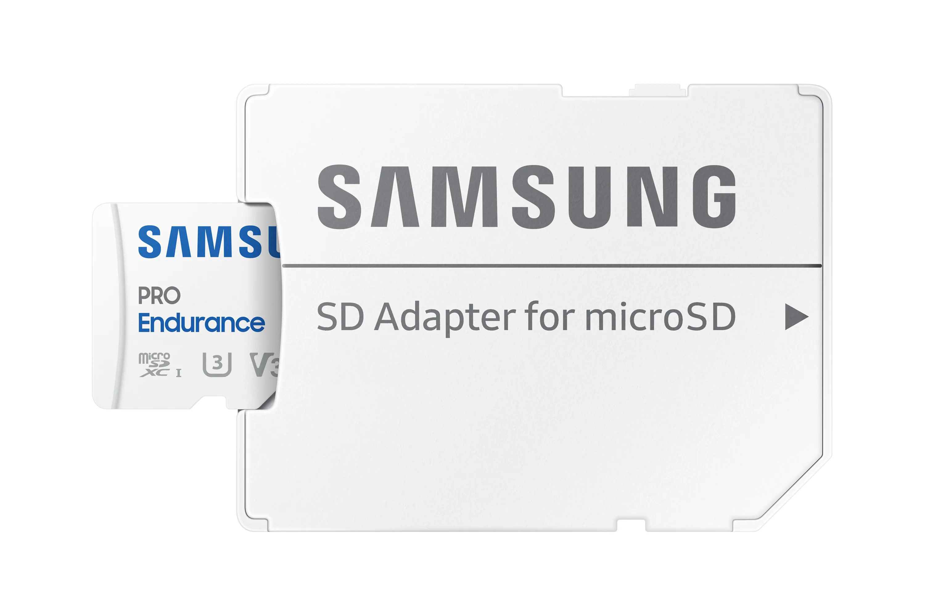 Samsung PRO Endurance 256GB MicroSDXC UHS-I U3 V30 card with SD adapter, White