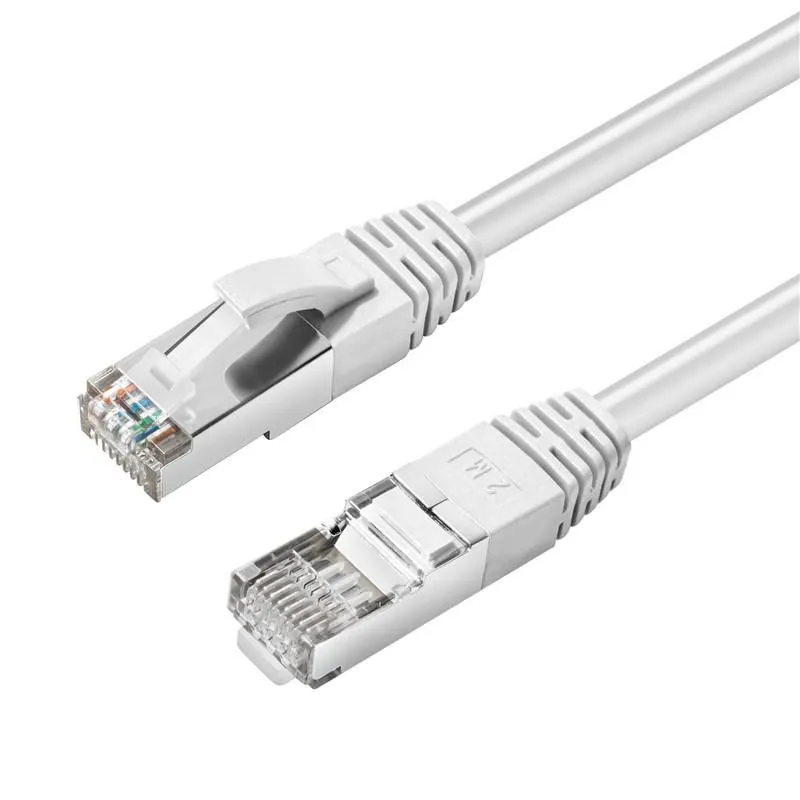 MicroConnect Cat6a S/FTP RJ45 0.5m Network Cable, White