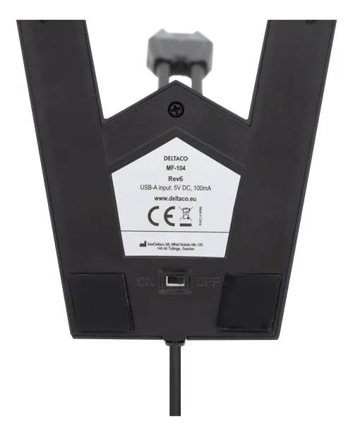 Deltaco MF-104 USB - mikrofon, svart
