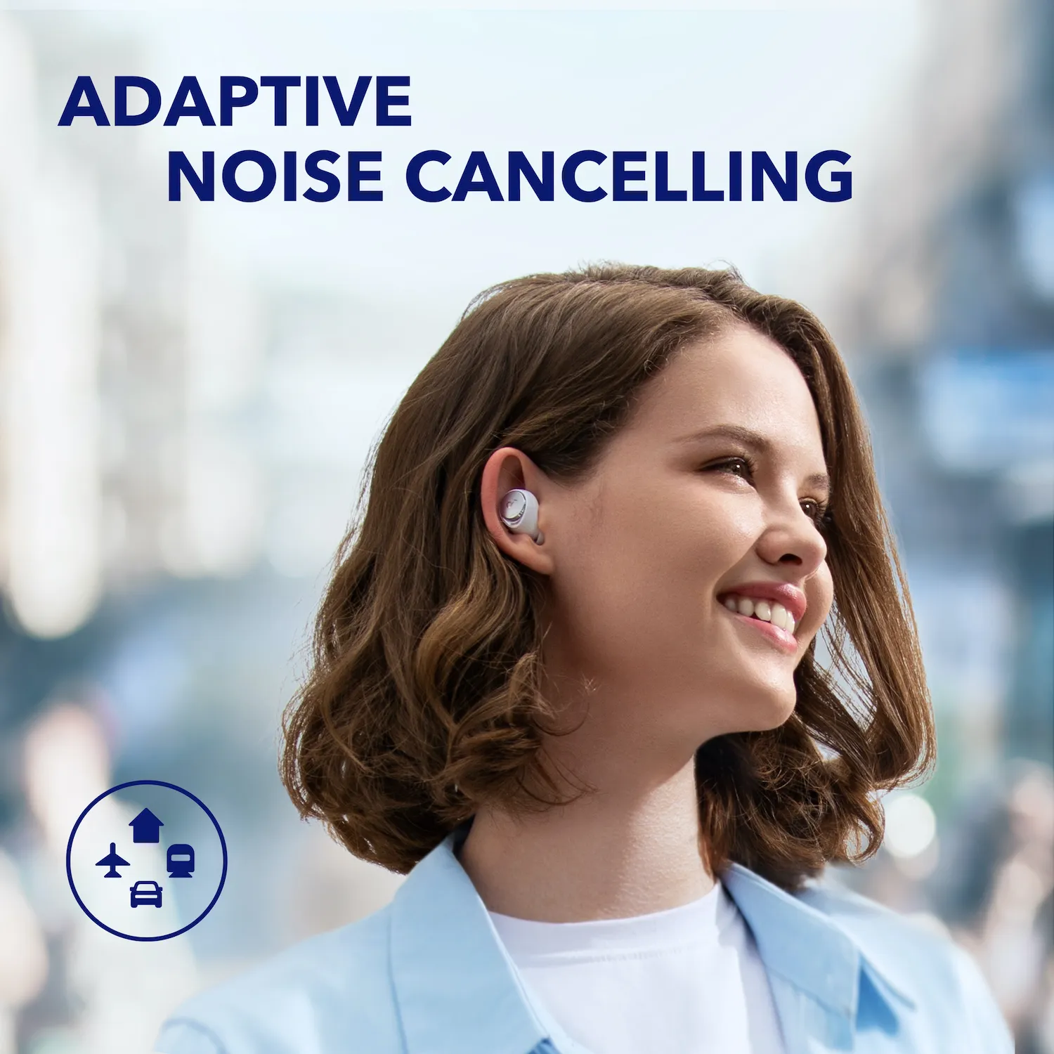 Anker Soundcore Space A40 Wireless Earbuds, White