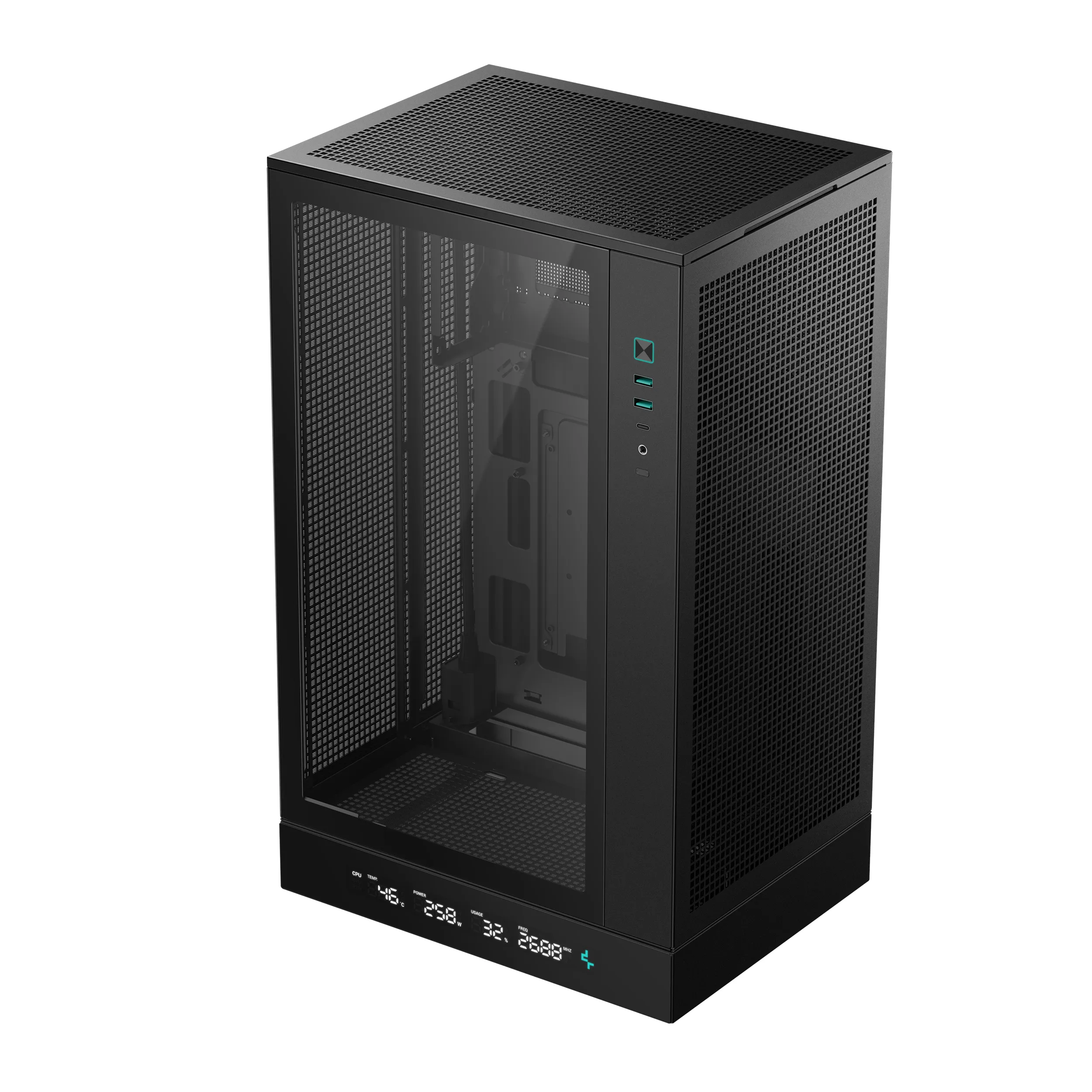Deepcool CH270 Digital - Mini Tower case, Black