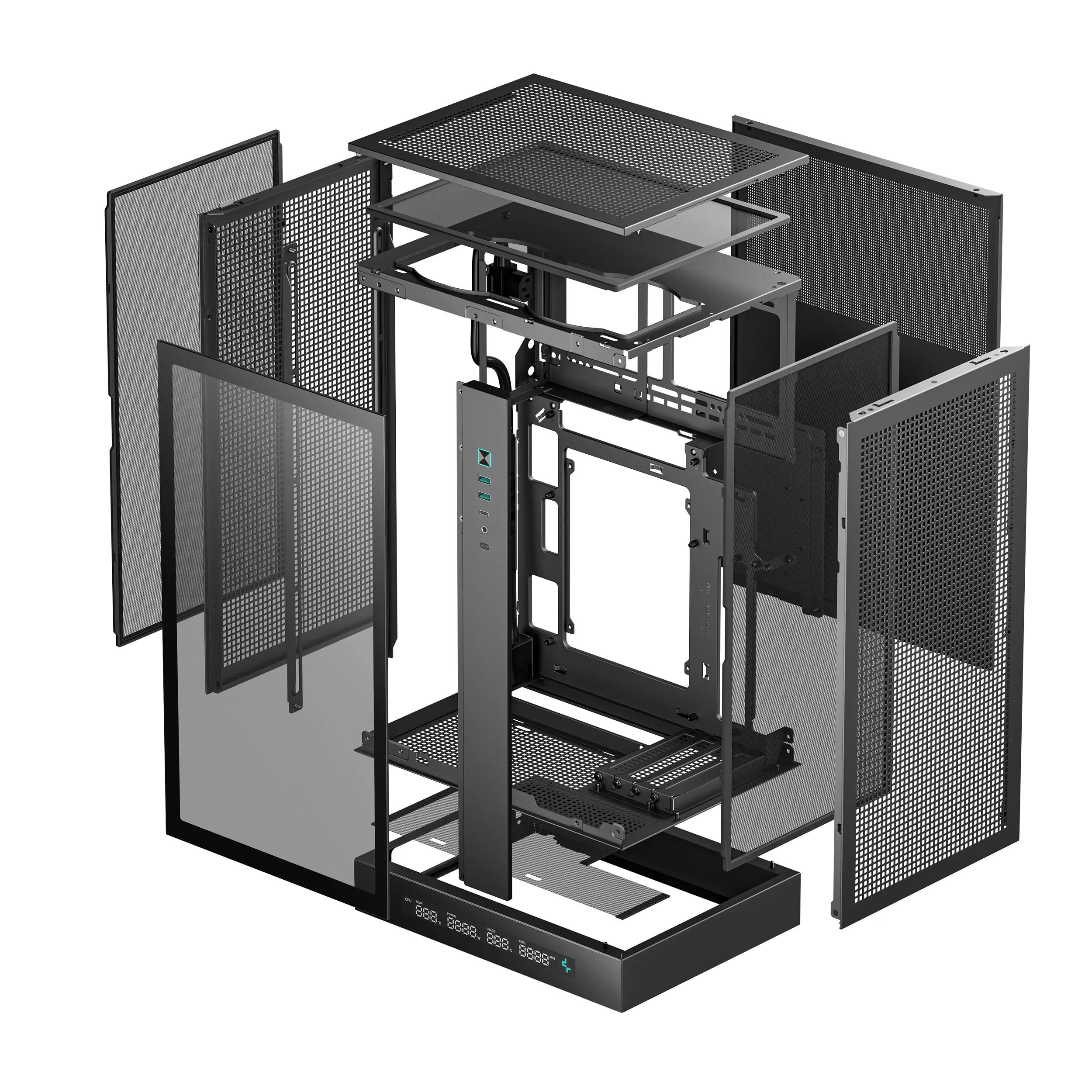 Deepcool CH270 Digital - Mini Tower case, Black