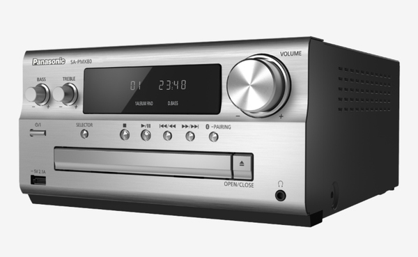 PANASONIC SC-PMX80EG-S COMPACT COMPONENT SYSTEM micro HIFI, HOPEA, 120W, Bluetooth