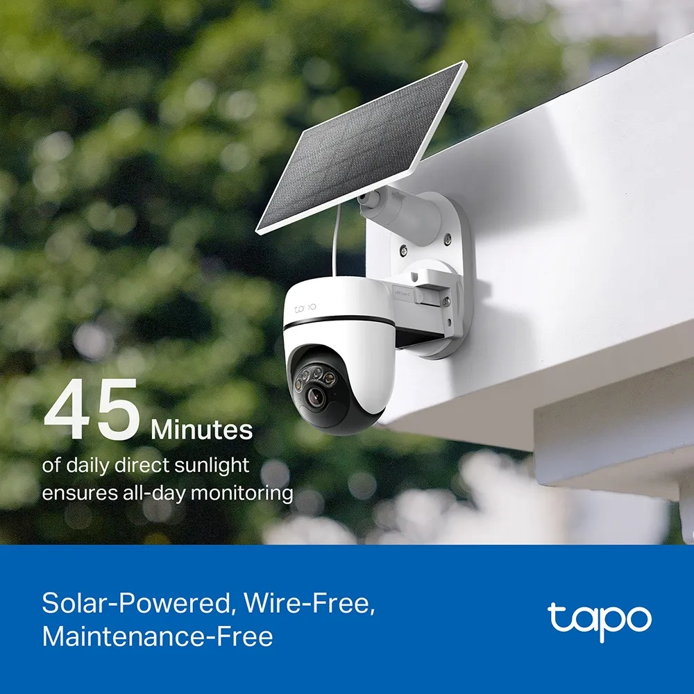 TP-LINK Solar-Powered Pan/Tilt Security Camera Kit