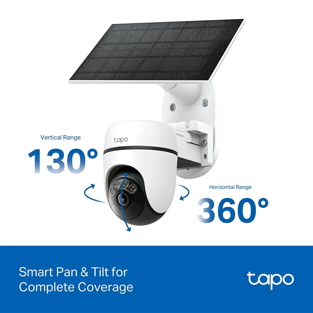 TP-LINK Solar-Powered Pan/Tilt Security Camera Kit