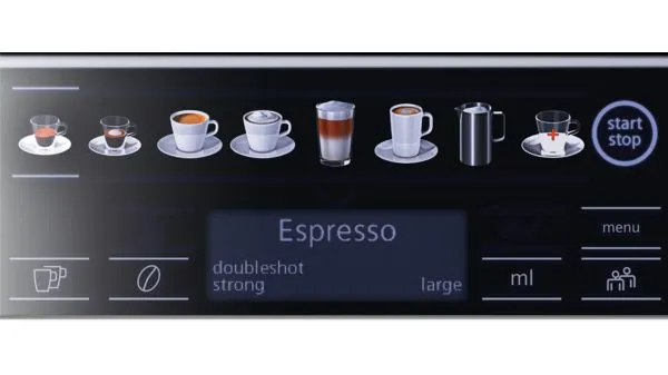 Siemens EQ.6 plus s500 - espresso machine, fully automatic, Black, Metallic