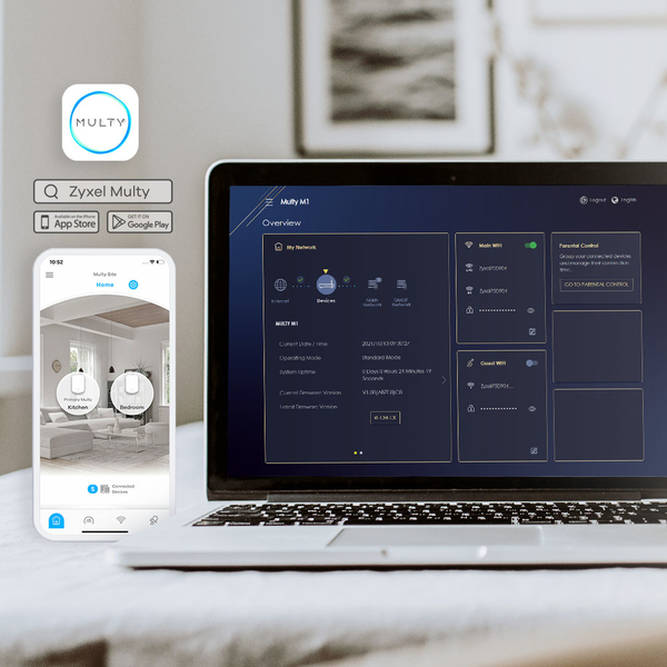 Zyxel Multy M1 Dual-Band - Wi-Fi 6 router
